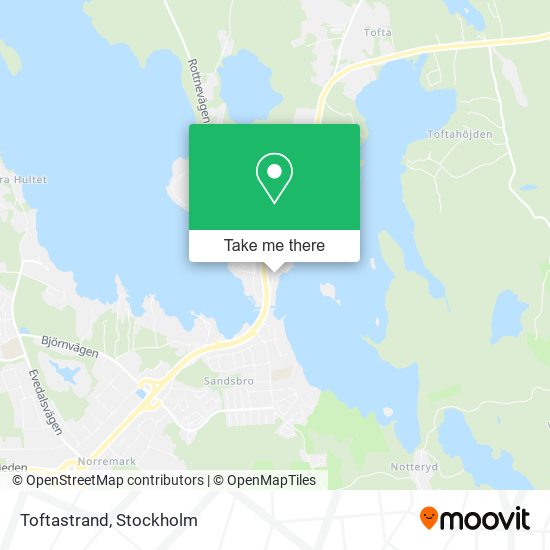 Toftastrand map