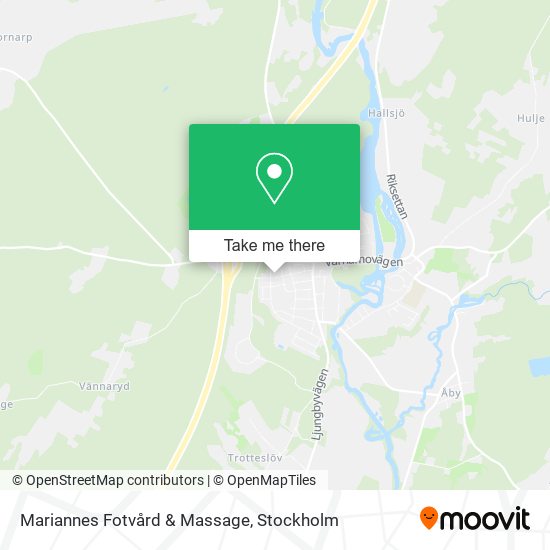 Mariannes Fotvård & Massage map
