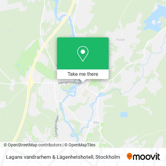 Lagans vandrarhem & Lägenhetshotell map