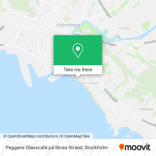 Peggens Glasscafé på Skrea Strand map