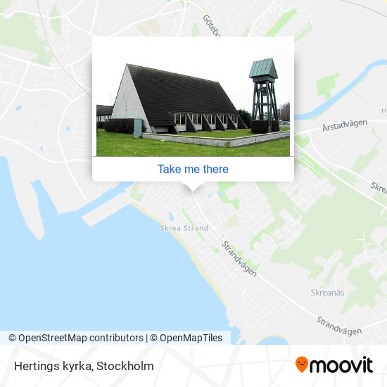 Hertings kyrka map