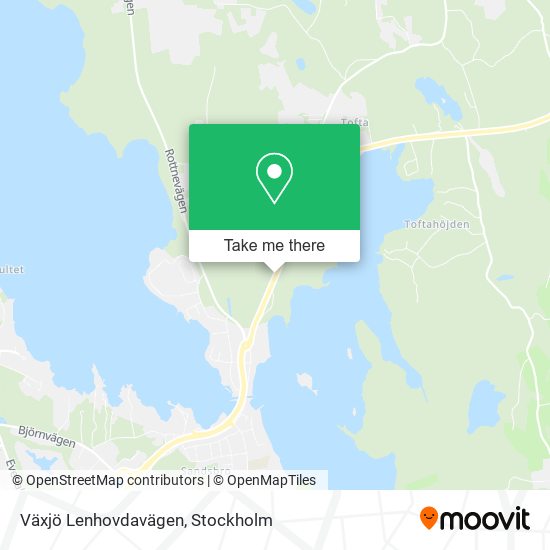 Växjö Lenhovdavägen map