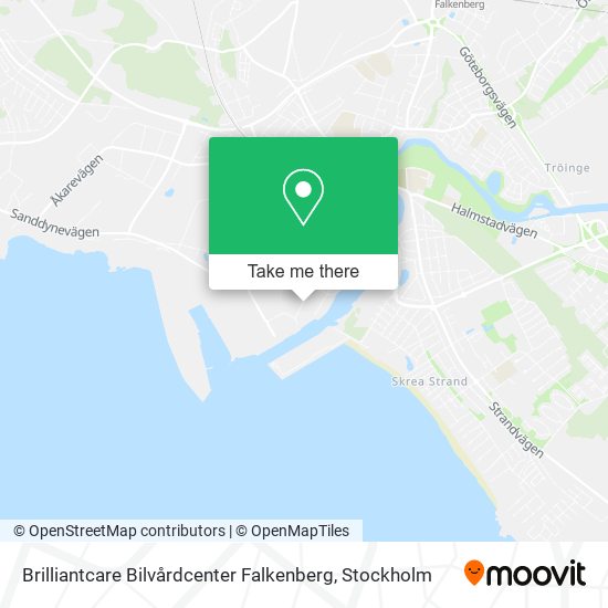 Brilliantcare Bilvårdcenter Falkenberg map