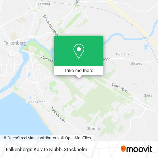 Falkenbergs Karate Klubb map