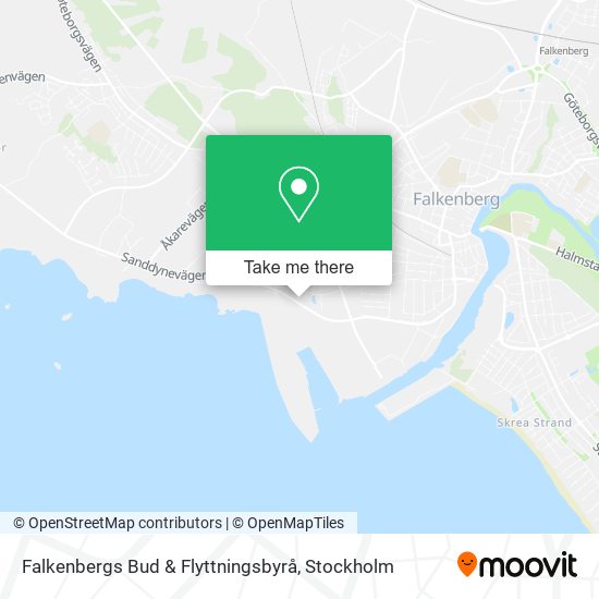 Falkenbergs Bud & Flyttningsbyrå map