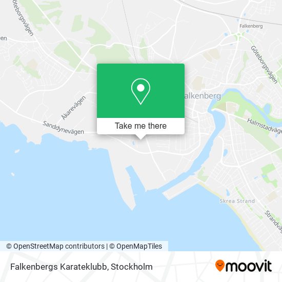 Falkenbergs Karateklubb map