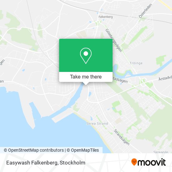 Easywash Falkenberg map