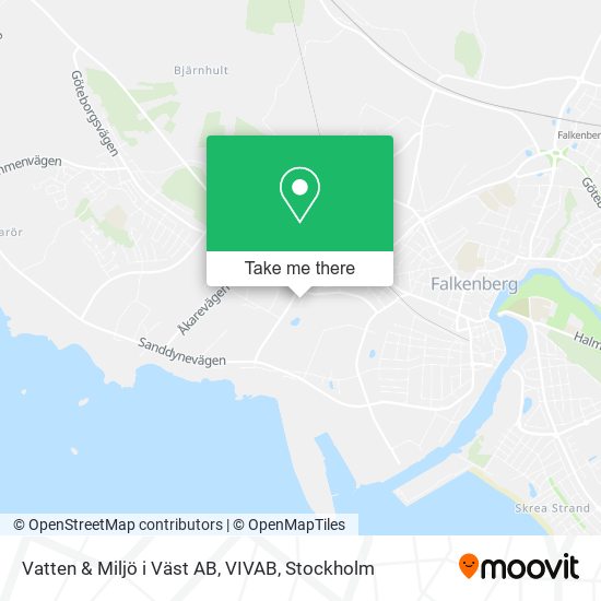 Vatten & Miljö i Väst AB, VIVAB map