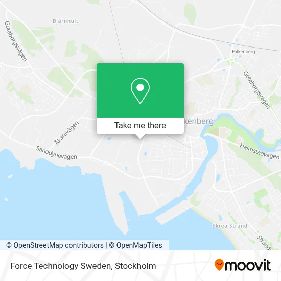 Force Technology Sweden map