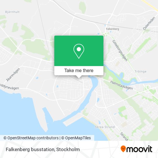 Falkenberg busstation map