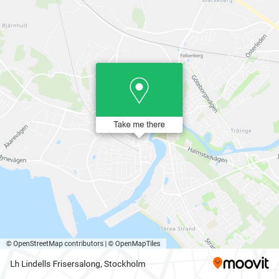 Lh Lindells Frisersalong map