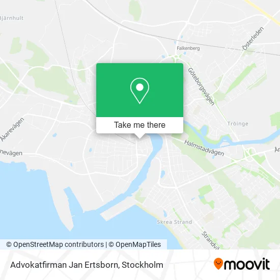 Advokatfirman Jan Ertsborn map
