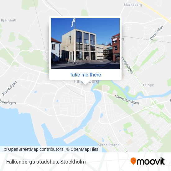 Falkenbergs stadshus map