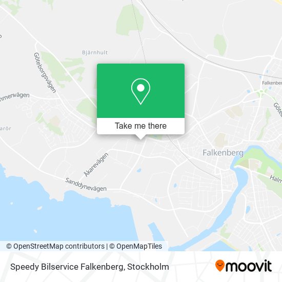 Speedy Bilservice Falkenberg map