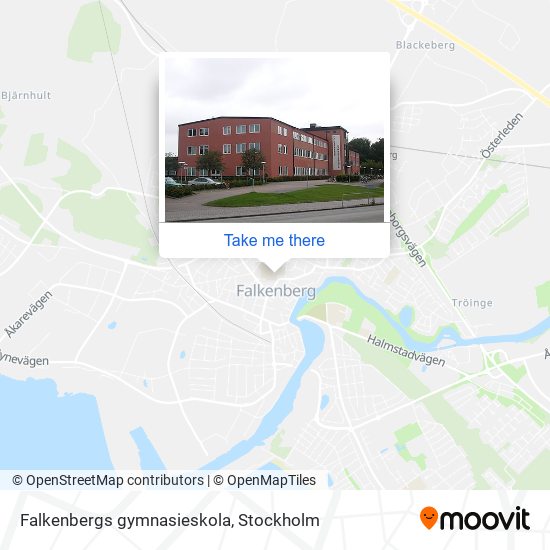 Falkenbergs gymnasieskola map