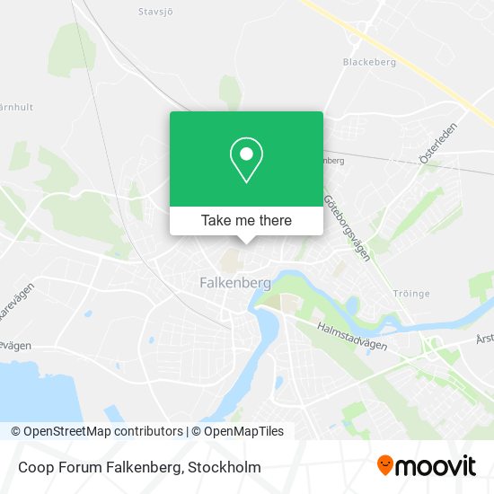 Coop Forum Falkenberg map