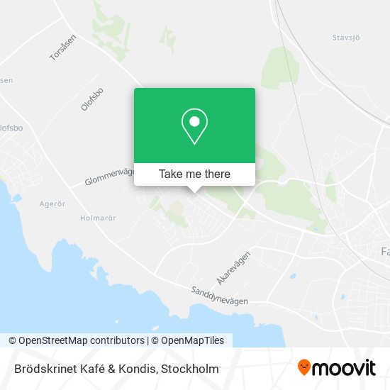 Brödskrinet Kafé & Kondis map