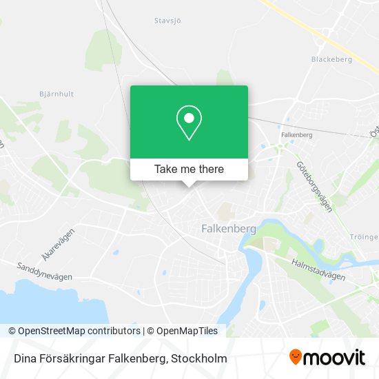 Dina Försäkringar Falkenberg map