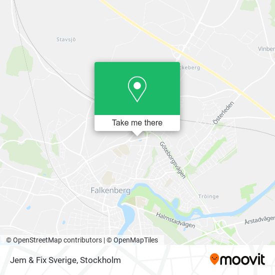 Jem & Fix Sverige map