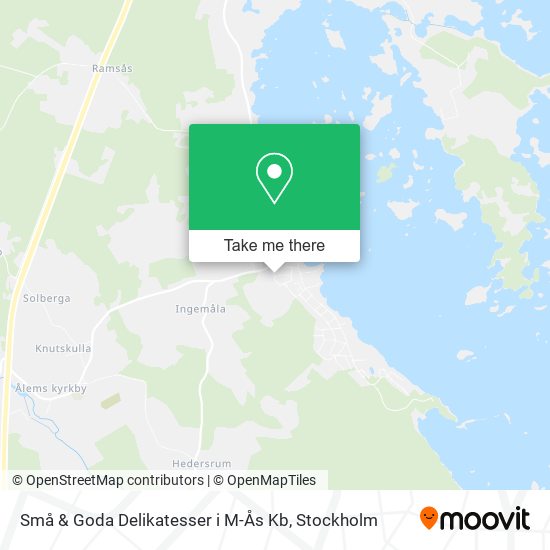 Små & Goda Delikatesser i M-Ås Kb map