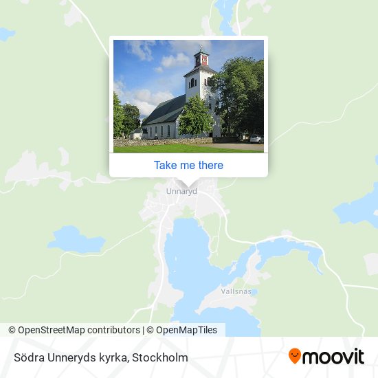 Södra Unneryds kyrka map