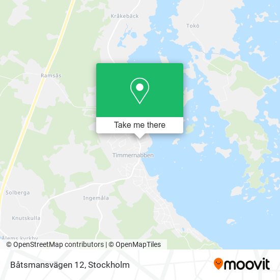 Båtsmansvägen 12 map