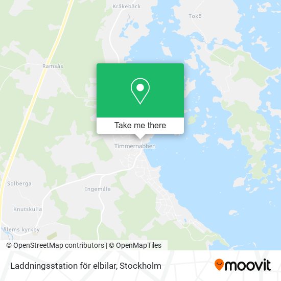 Laddningsstation för elbilar map