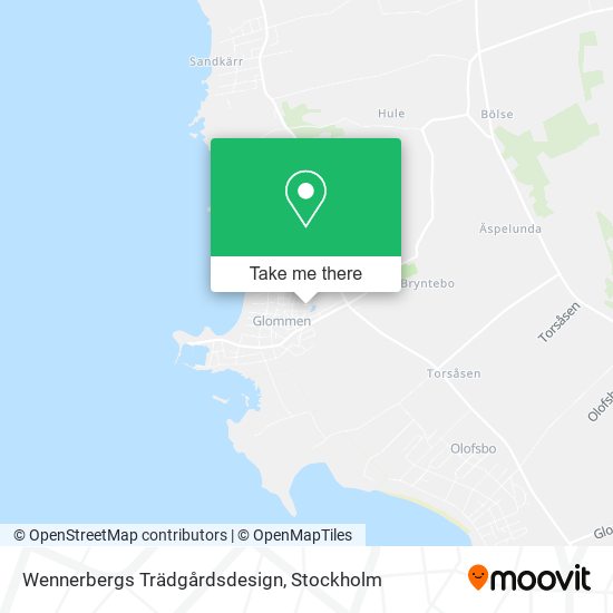 Wennerbergs Trädgårdsdesign map