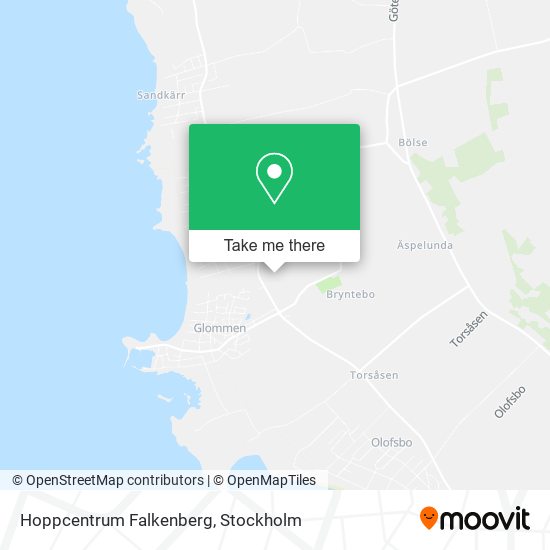 Hoppcentrum Falkenberg map