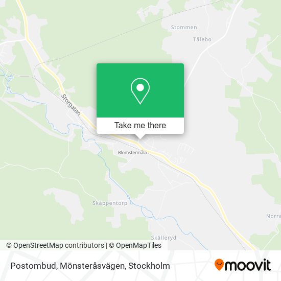 Postombud, Mönsteråsvägen map