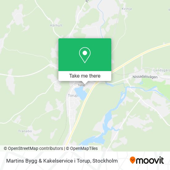 Martins Bygg & Kakelservice i Torup map