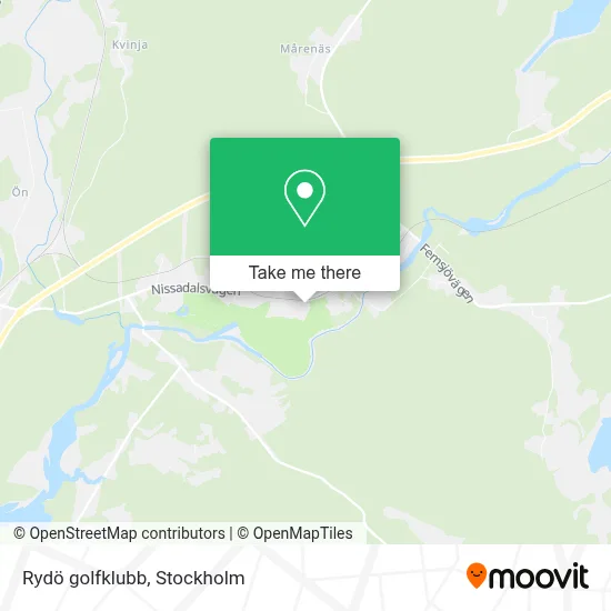 Rydö golfklubb map