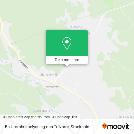 Bs Utomhusbelysning och Trävaror map