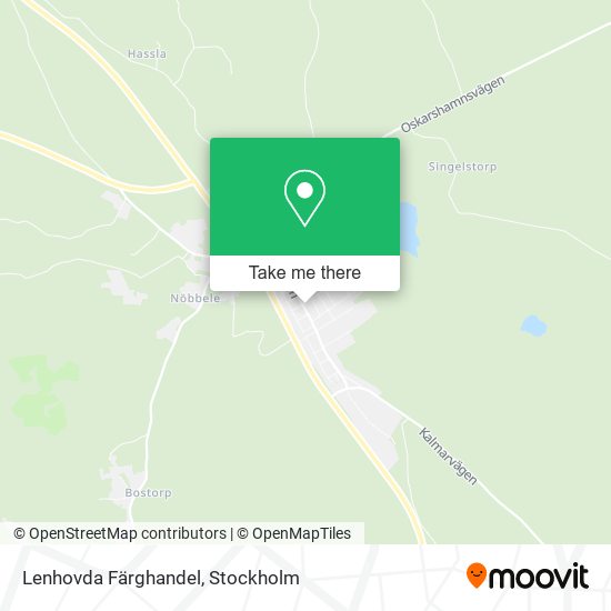 Lenhovda Färghandel map