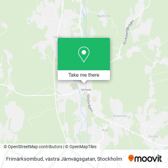 Frimärksombud, västra Järnvägsgatan map