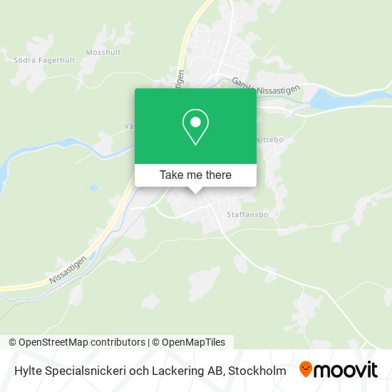 Hylte Specialsnickeri och Lackering AB map