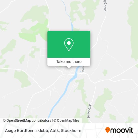 Asige Bordtennisklubb, Abtk map