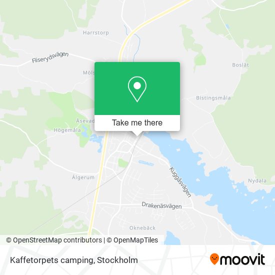 Kaffetorpets camping map