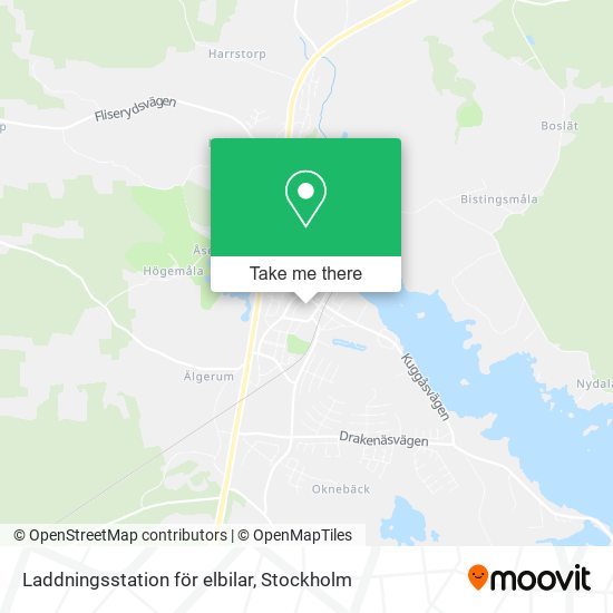 Laddningsstation för elbilar map