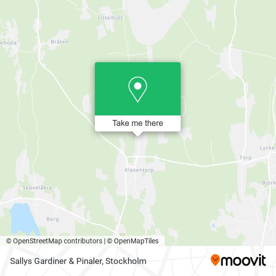 Sallys Gardiner & Pinaler map