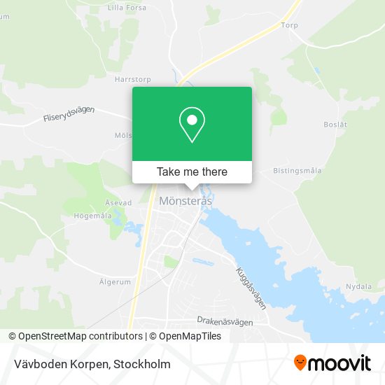 Vävboden Korpen map