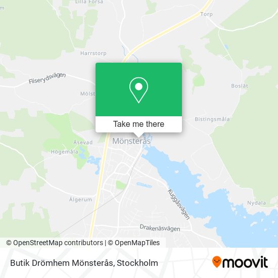 Butik Drömhem Mönsterås map