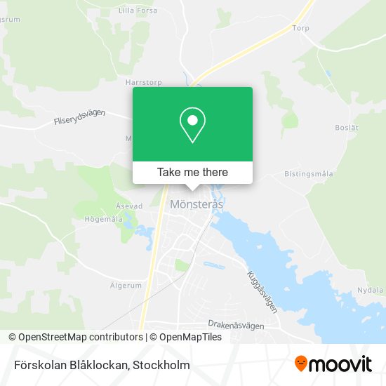 Förskolan Blåklockan map