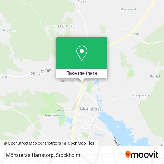 Mönsterås Harrstorp map