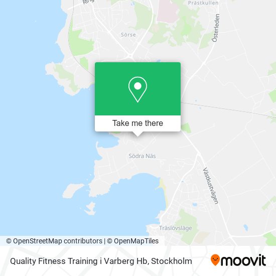 Quality Fitness Training i Varberg Hb map