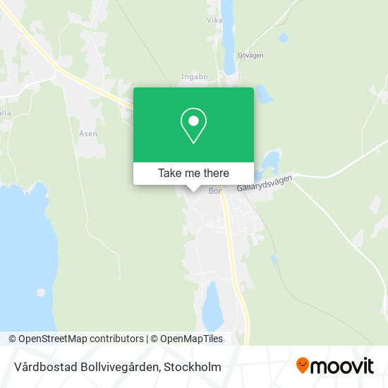 Vårdbostad Bollvivegården map