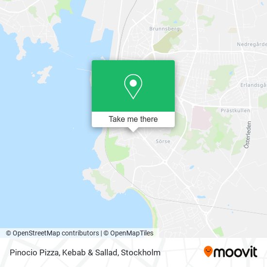 Pinocio Pizza, Kebab & Sallad map