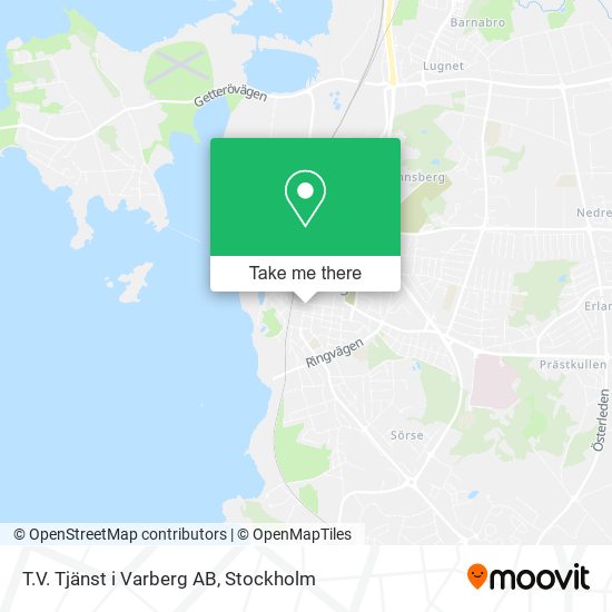 T.V. Tjänst i Varberg AB map