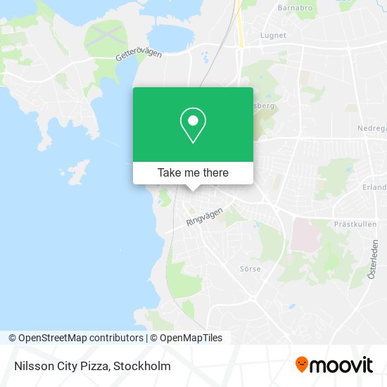 Nilsson City Pizza map