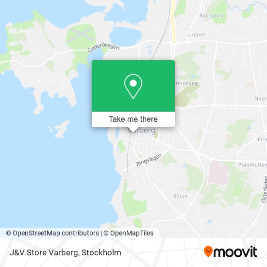 J&V Store Varberg map